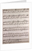 Handwritten sheet music by Anonymous
