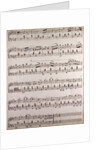 Handwritten sheet music by Anonymous