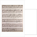 Handwritten sheet music by Anonymous