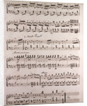 Handwritten sheet music by Anonymous