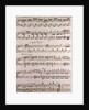 Handwritten sheet music by Anonymous