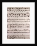 Handwritten sheet music by Anonymous