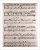 Handwritten sheet music by Anonymous