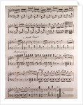 Handwritten sheet music by Anonymous