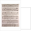 Handwritten sheet music by Anonymous