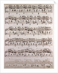 Handwritten sheet music, brillante, tre corde by Anonymous