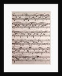Handwritten sheet music, crecendo, grazioso by Anonymous