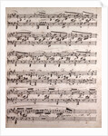 Handwritten sheet music, crecendo, grazioso by Anonymous