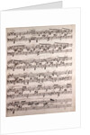Handwritten sheet music, crecendo, grazioso by Anonymous