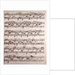 Handwritten sheet music, crecendo, grazioso by Anonymous