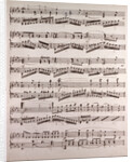 Handwritten sheet music by Anonymous