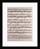 Handwritten sheet music by Anonymous