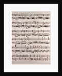 Handwritten sheet music by Anonymous