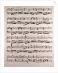 Handwritten sheet music by Anonymous