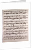Handwritten sheet music by Anonymous
