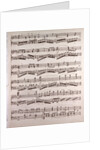 Handwritten sheet music by Anonymous