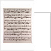 Handwritten sheet music by Anonymous