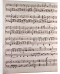 Handwritten sheet music by Anonymous