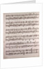 Handwritten sheet music by Anonymous