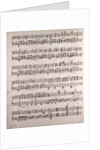 Handwritten sheet music by Anonymous