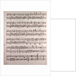 Handwritten sheet music by Anonymous