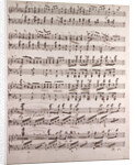 Handwritten sheet music by Anonymous
