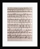 Handwritten sheet music by Anonymous