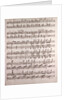 Handwritten sheet music by Anonymous