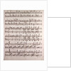 Handwritten sheet music by Anonymous