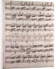 Handwritten sheet music by Anonymous