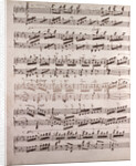 Handwritten sheet music by Anonymous