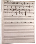 Handwritten sheet music by Anonymous