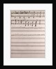 Handwritten sheet music by Anonymous