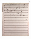 Handwritten sheet music by Anonymous