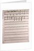 Handwritten sheet music by Anonymous