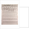 Handwritten sheet music by Anonymous