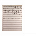 Handwritten sheet music by Anonymous