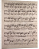 Handwritten sheet music by Anonymous