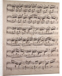 Handwritten sheet music by Anonymous