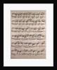 Handwritten sheet music by Anonymous
