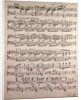 Handwritten sheet music, ben marcato il tema by Anonymous