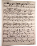 Handwritten sheet music, ben marcato il tema by Anonymous