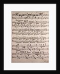 Handwritten sheet music, ben marcato il tema by Anonymous