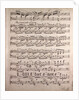 Handwritten sheet music, ben marcato il tema by Anonymous