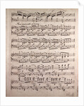 Handwritten sheet music, ben marcato il tema by Anonymous