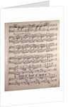 Handwritten sheet music, ben marcato il tema by Anonymous