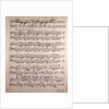Handwritten sheet music, ben marcato il tema by Anonymous