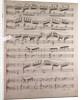 Handwritten sheet music by Anonymous