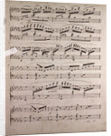 Handwritten sheet music by Anonymous