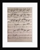 Handwritten sheet music by Anonymous